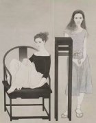 毛笔含水的干湿和用色的